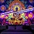 levne Tapiserie Blacklight-bohémský buddha tapisérie v černém světle uv reaktivní záře ve tmě záře party lotos trippy mlhavá příroda krajina závěsná tapisérie nástěnná malba do obývacího pokoje ložnice