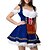 cheap Dirndl-Women&#039;s Carnival Oktoberfest Dirndl Beer Costume with Shirt and Apron Bavarian Wiesn Traditional Style