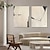 abordables Pinturas abstractas-Pintura abstracta wabi sabi en blanco y negro hecha a mano, arte de pared, obra de arte, pintura al óleo abstracta moderna, figuras geométricas, arte de pared para decoración del hogar