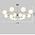 cheap Globe Design-LED Pendant Light 90/115cm 12/16-Light E27 Nordic Modern Sputnik Mid Century Pendant Lighting Metal Class Ceiling Light Fixture for Kitchen Dining Room Living Room 110-240V
