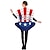 cheap Women&#039;s Costumes-USA Flag Carnival Costume 4th of July Costume Adults&#039; Men&#039;s Women&#039;s Funny Performance Party Carnival Independence Day / the Fourth of July July 4 Easy Carnival Costume