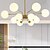 cheap Globe Design-LED Pendant Light 90/115cm 12/16-Light E27 Nordic Modern Sputnik Mid Century Pendant Lighting Metal Class Ceiling Light Fixture for Kitchen Dining Room Living Room 110-240V