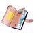 رخيصةأون جرابات آيفون-هاتف غطاء من أجل iPhone 17 Pro Max 17 Air 16 15 14 Pro Max Plus 13 12 11 Pro Max Mini حافظة بطاقة المحفظة مغناطيس سحاب مع الحبل مكتب  /  الأعمال TPU جلد PU