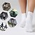 preiswerte Herrensocken-Herren 6 Stück Mehrfachpackungen Socken Laufsport Socken Freizeitsocken Schwarz Weiß Farbe Farbblock Sport &amp; Natur Täglich Urlaub Grundlegend Mittel Frühling Herbst Modisch Brautkleider schlicht