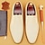 billiga Premium läder Loafers-loafers i beige perforerat läder för män, slip-on-klänningsskor i premiumkohud - andningsbara och snygga skor för formella och vardagliga tillfällen