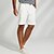 abordables Shorts élite pour hommes-Homme Dress Pants works Fermeture éclair Avec Poches Couleur Unie Respirant Longueur Genou Formel Mariage Soirée Chic &amp; Moderne Formel Blanche bleu marine Micro-Élastique