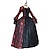 preiswerte Kleider-Vintage Rokoko Renaissance Maxi Kleid Normal Ein Hauch Aschenputtel Prinzessin Quadrathals Kostüm königlich Halloween Karneval Maskerade Leistung Party Halloween Erwachsene Ganzjahres