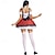 abordables Dirndl-Oktoberfest Vestidos Falda acampanada Oktoberfest / Cerveza Alemán Munich prados Mujer Paño de estilo tradicional