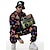 preiswerte Outfits-Retro Vintage 1980er HipHop Outfits Zubehörset Sportbekleidung Disco Herren Karnevalskostüm Halloween Karneval Neujahr Party / Abend Pride Parade Pride-Monat Erwachsene Oberteil Hose Armband