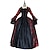 preiswerte Kleider-Vintage Rokoko Renaissance Maxi Kleid Normal Ein Hauch Aschenputtel Prinzessin Quadrathals Kostüm königlich Halloween Karneval Maskerade Leistung Party Halloween Erwachsene Ganzjahres