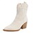 preiswerte Cowboy &amp; Western Stiefel-Damenstiefel Cowboystiefel Cowgirlstiefel bestickte Stiefeletten bis zur Mitte der Wade spitze Zehenpartie Retro Blockabsatz kurze Stiefel schwarz weiß braun