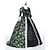 preiswerte Kleider-Vintage Rokoko Renaissance Maxi Kleid Normal Ein Hauch Aschenputtel Prinzessin Quadrathals Kostüm königlich Halloween Karneval Maskerade Leistung Party Halloween Erwachsene Ganzjahres