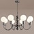 ieftine Lumini insulare-pandantiv cu led 45/60/79cm 3/5/8-lumini nordic minimalist mijlocul secolului modern candelabru glob de sticla alb bile de lapte sputnik lumina suspendata tavan pentru dormitor sufragerie ferma
