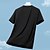 billige Toppe-Herre T-shirt Trekking-vest Uden ærmer Rund hals Tanktop Ærmeløs skjorte Vest Top Udendørs Hurtigtørrende Blød Svedreducerende Polyester Stribe Sort Hvid Blå Klatring Camping / Vandring