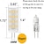 economico Luci LED bi-pin-Lampadine a led g4 bi-pin 5w 12v-24v 40w lampadina alogena g4 equivalente bianco caldo 3000k non dimmerabile tipo jc base bi-pin g4 lampadina 10 pezzi