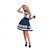 abordables Dirndl-Oktoberfest Vestidos Blusa / Falda Falda acampanada Oktoberfest / Cerveza Alemán Munich prados Mujer Paño de estilo tradicional Camisas Vestido