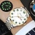 abordables Montres à quartz-Nouvelle montre d'affaires pour hommes avec cadran large en acier inoxydable calendrier lumineux affichage de la semaine montre à quartz de luxe simple polyvalente montre sportive pour hommes à la