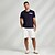 ieftine Tricouri și maieuri pentru bărbați de elită-Bărbați Grafic Tricou Tee Top Manșon scurt Tricou Stil Nautic Cămașă Modă Exterior Casual Stradă Casual Zilnic Alb Bleumarin Primavara vara Îmbrăcăminte S M L XL XXL