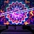 voordelige Blacklight wandtapijten-mandala bohemian blacklight wandtapijt uv-reactief gloeiend in het donker trippy zen meditatie mistige natuur hangend wandtapijt muurschildering voor woonkamer slaapkamer