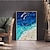 cheap Oil Paintings-Hand Painted Beach Texture Landscape Thick Kinfe Oil Paintings On Canvas Wall Art Home Decor Seascape Painting For Living Room Frame Ready To Hang Or Unframed