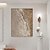 abordables Pinturas al óleo-pintura al óleo pintura wabi sabi pintado a mano arte beige grande pintura minimalista 3d marrón sobre lienzo textura 3d marrón arte de la pared arco beige neutro pintura de yeso