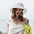 baratos Chapéu de Festa-Chapéus de fibra bowler/cloche chapéu balde chapéu de palha casamento chá festa elegante casamento com bowknot emenda headpiece headwear