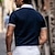 ieftine Polo clasic pentru bărbați-Bărbați Polo de afaceri Tricouri Polo Pique Afaceri Casual Guler polo cu nervuri Clasic Manșon scurt Bloc Culoare Peteci Brodat Vară Primăvara &amp; toamnă Gri Închis Negru Vișiniu Bleumarin Albastru
