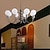ieftine Lumini insulare-pandantiv cu led 45/60/79cm 3/5/8-lumini nordic minimalist mijlocul secolului modern candelabru glob de sticla alb bile de lapte sputnik lumina suspendata tavan pentru dormitor sufragerie ferma
