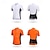 abordables Vestes et gilets pour hommes-Nuckily Homme Maillot Velo Cyclisme Manche Courte Cyclisme Maillot avec 3 poches arrière VTT Vélo tout terrain Respirable Séchage rapide Conception anatomique Mèche Noir Blanche Rouge Des sports