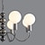 ieftine Lumini insulare-pandantiv cu led 45/60/79cm 3/5/8-lumini nordic minimalist mijlocul secolului modern candelabru glob de sticla alb bile de lapte sputnik lumina suspendata tavan pentru dormitor sufragerie ferma