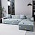 cheap Sofa Cover-Sofa Bed Cover Elastic Sofa Slipcover L Shaped Couch Cover Geometric Block Series Furniture Protector for Bedroom Office Living Room Home Decor