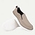 economico Slip-ons e mocassini da uomo-mocassini slip-on casual in tela da uomo: scarpe da passeggio leggere e traspiranti