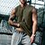 preiswerte Lauf-T-Shirts &amp; Tanktops-Herren Fitness Tank Top Tank Top Running Sport Top Tank Top Sport Ärmellos Weste / Fahrradweste Casual Athlässigkeit Atmungsaktiv Schnelltrocknend Weich Fitnesstraining Laufen Gehen Sportbekleidung