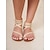 abordables Sandales de Vacances-sandales plates à lanières bohèmes pour femmes avec design tressé – chaussures à bout ouvert confortables et élégantes pour l&#039;été, la plage et les tenues décontractées