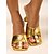 economico tacchi kitten-Per donna Tacchi Matrimonio Feste Da mare Perle di imitazione Tallone del gattino Tacco fantasia Punta tonda Elegante Boemia Festività Similpelle Mocassino Oro
