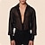preiswerte Herrenhemd zum Knöpfen-Herren Hemd Sommerhemd Mesh-Shirt Transparentes Hemd Transparente Bluse Schwarz Langarm Glatt Kargen Hawaiianisch Festtage Gitter Bekleidung Modisch Brautkleider schlicht Komfortabel