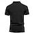 baratos Polo Clássico Masculino-Homens Camisa de golfe pólo de golfe Trabalho Casual Lapela Manga Curta Básico Moderno Tecido Botão Primavera Verão Normal Preto Verde Tropa Azul Marron Cáqui Cinzento Escuro Camisa de golfe