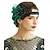 baratos Acessórios e mais-Anos 20 O Grande Gatsby Faixa De Cabelo Estilo Melindrosa O Grande Gatsby Convidado do casamento Sem Colarinho Fantasia Mulheres Dia Das Bruxas Carnaval Baile de Máscaras Festa Mascarilha Recepção de