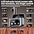 preiswerte TWS Echte kabellose Kopfhörer-TWS-Headset mit vollfarbigem Touchscreen Bluetooth-Headset ANC-Geräuschreduzierung LCD-Smart-Display Kopfhörer für den Sport