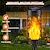 halpa Pathway Lights &amp; Lanterns-1/2kpl aurinko soihtuja tanssivilla vilkuilla liekillä polku soihtujen vilkkuvat valot vesitiivis puutarhakoristelu ulkona nurmikko tikki LED-polku terassi lamppu Halloweeniksi