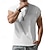 preiswerte Fitness Tank-Tops-Herren Tank Top Weste Unterhemd Ärmelloses Shirt Ärmellos Rundhalsausschnitt Frühling &amp; Sommer Einfach Mode Designer Basic Urlaub Straße Ausgehen Weiß Wein Dunkelmarine Top T-Shirt für Herren