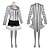 baratos Trajes para casais e grupos-casais beetlejuice beetlejuice cosplay traje roupas homens mulheres filme cosplay cosplay traje festa halloween carnaval baile de máscaras evento / festa baile de máscaras