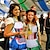 abordables Delantales-Oktoberfest Delantal Falda acampanada Trachtenkleader Oktoberfest / Cerveza bávaro bávaro Estilo Tradicional prados Mujer Paño de estilo tradicional Delantal