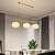 billige Øylys-led pendellampe 70/92cm 3/6/8-light mid century moderne melkeglass lysekrone krom sputnik flush mount lysekrone e27 for soverom spisestue kjøkken stue 110-240v