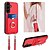 abordables Carcasas Samsung-teléfono Funda Para Samsung galaxia S26 Ultra Plus S25 S24 S23 S22 Plus Ultra S23 FE A55 5G A35 5G A25 A15 Funda Trasera Soporte para Anillo con cordón Ranura para tarjetas Retro TPU Metal Cuero de PU