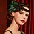 baratos Acessórios e mais-Anos 20 O Grande Gatsby Faixa De Cabelo Estilo Melindrosa O Grande Gatsby Convidado do casamento Sem Colarinho Fantasia Mulheres Dia Das Bruxas Carnaval Baile de Máscaras Festa Mascarilha Recepção de