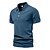 baratos Polo Clássico Masculino-Homens Camisa de golfe pólo de golfe Trabalho Casual Lapela Manga Curta Básico Moderno Tecido Botão Primavera Verão Normal Preto Verde Tropa Azul Marron Cáqui Cinzento Escuro Camisa de golfe
