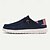 preiswerte Herren Pantoletten &amp; Slipper-marineblaue Freizeit-Schlupfschuhe für Herren mit patriotischem Futter – Obermaterial aus atmungsaktivem Canvas, leichte Sohle, ideal für den Alltag