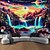 billiga Blacklight tapestries-blacklight gobeläng uv reaktiv glöd i mörkret glöd party neon fantasi vattenfall regnbåge psykedelisk trippy dimmigt hängande gobeläng väggkonst väggmålning för vardagsrum sovrum