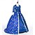 preiswerte Kleider-Vintage Rokoko Renaissance Maxi Kleid Normal Ein Hauch Aschenputtel Prinzessin Quadrathals Kostüm königlich Halloween Karneval Maskerade Leistung Party Halloween Erwachsene Ganzjahres